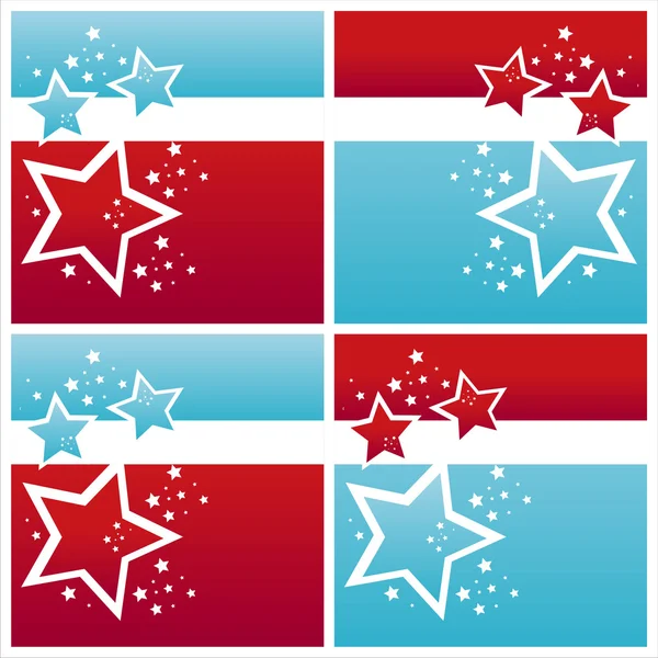 American colored stars backgrounds Stock Illustration