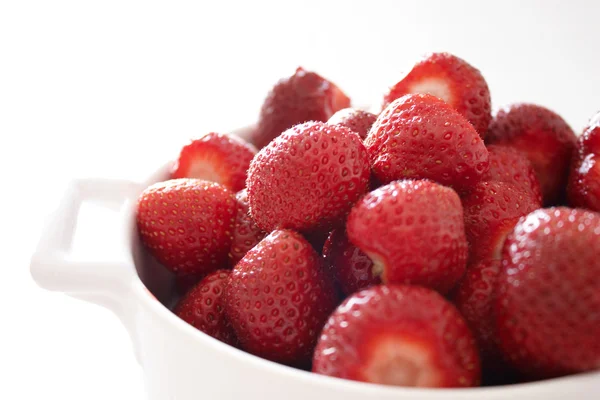 Eine Schüssel Erdbeeren — Stockfoto