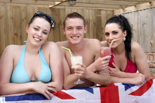 Drie Britse jonge — Stockfoto