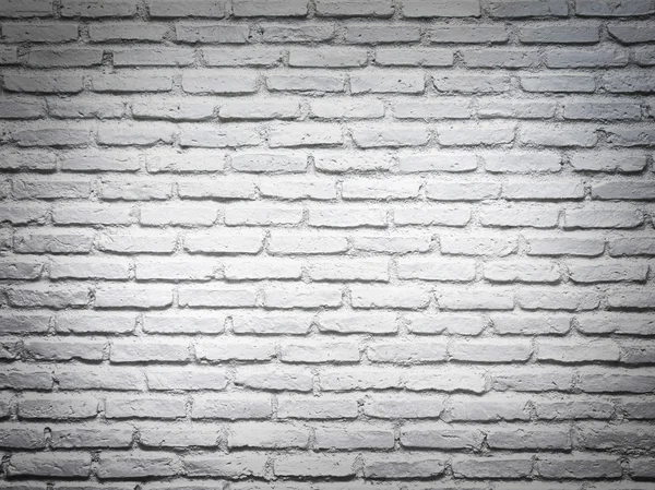 Witte bakstenen muur voor een achtergrond — Stockfoto