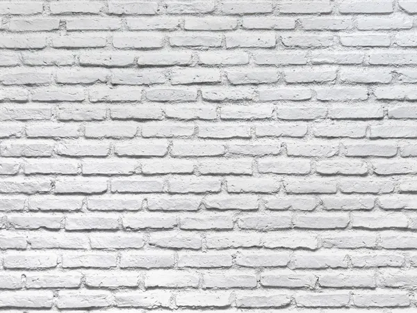 Біла цегляна стіна для фону — стокове фото