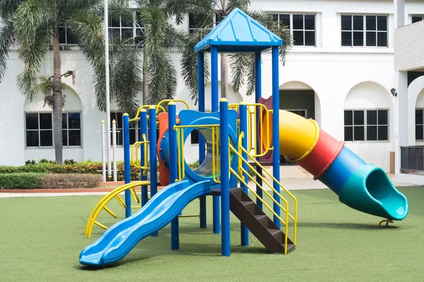 stock image Playground on green grass and outdoor