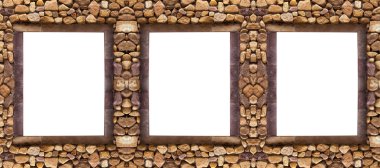 Frame stones for spa background clipart