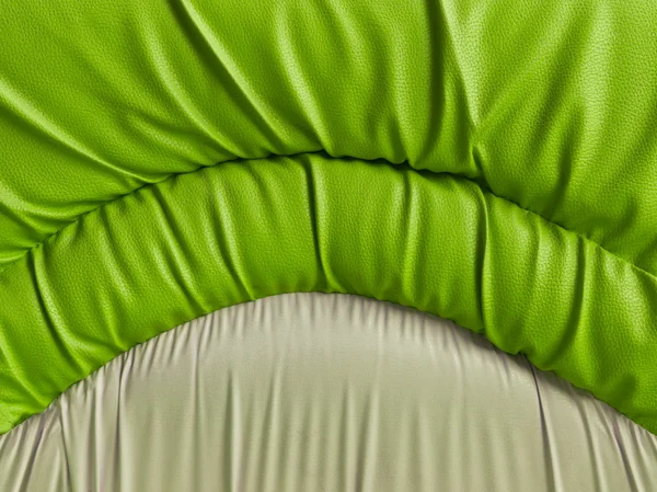 Текстура зеленого дивана крупним планом — стокове фото