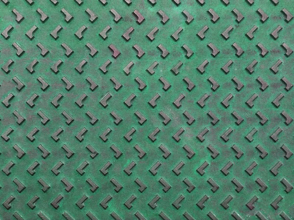 纹理的绿色和 grunge 生锈钢板为背景 — 图库照片
