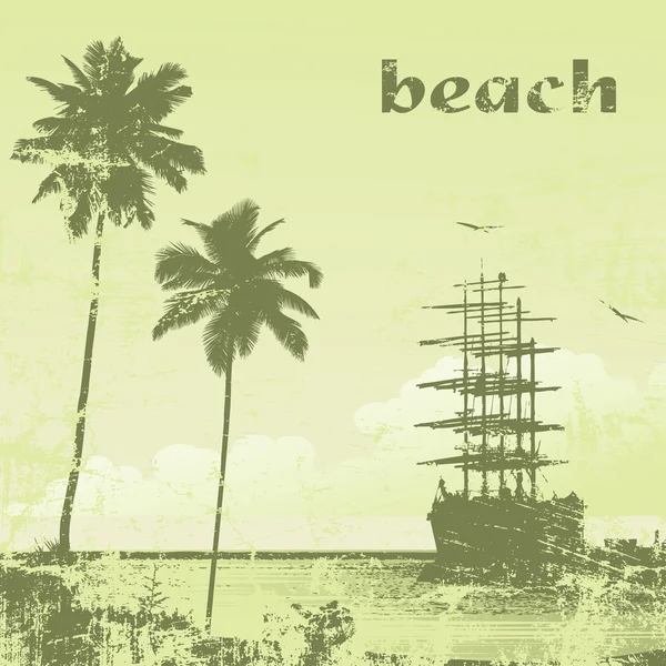 Beach-37 — Stok Vektör