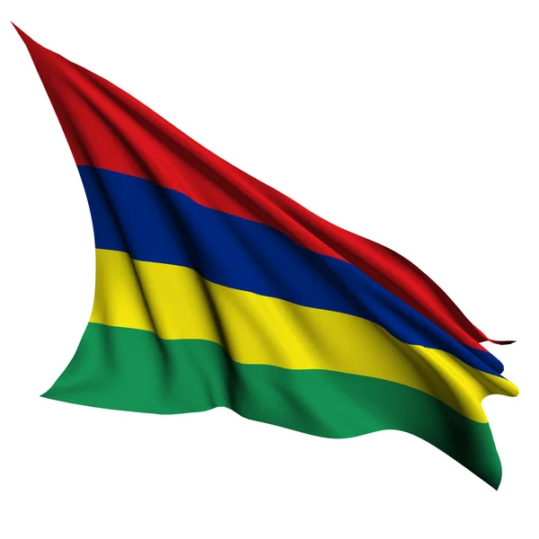 Mauritius flag rendern illustration — Stockfoto