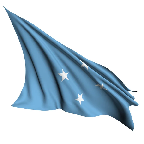 Σημαία της Μικρονησίας καθιστούν εικονογράφηση — Φωτογραφία Αρχείου