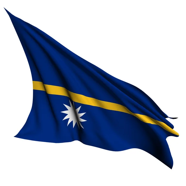 Naurus flagga återge illustration — Stockfoto