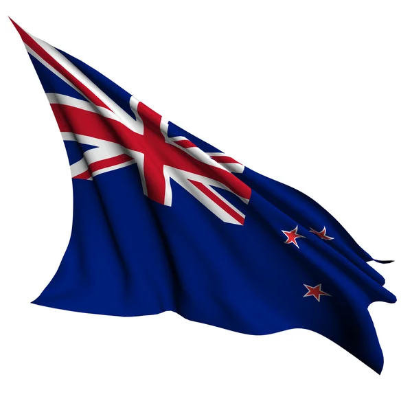 Novozélandská vlajka vykreslit obrázek — Stock fotografie