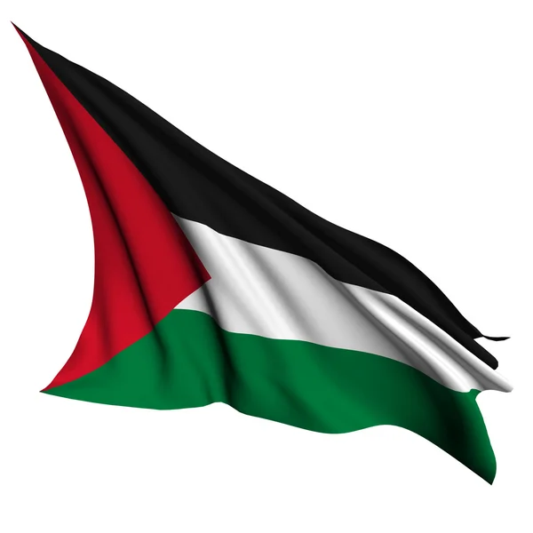 Flaga Palestyny renderowania ilustracja — Zdjęcie stockowe