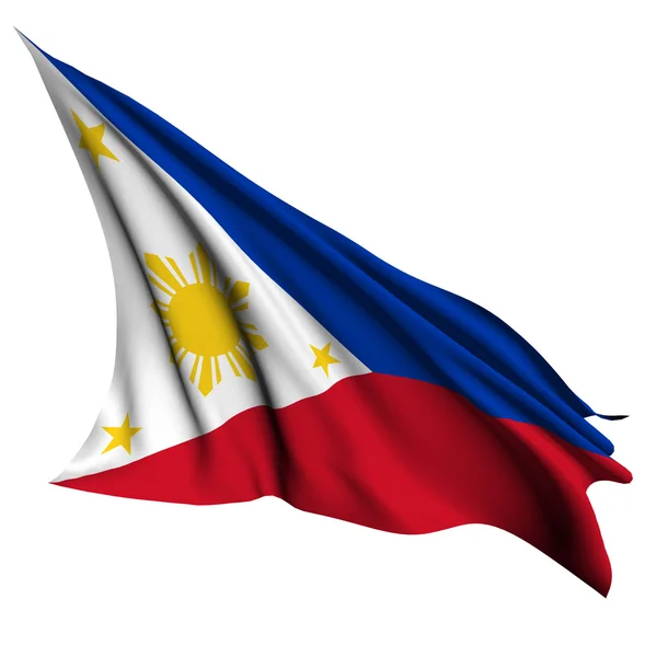 stock image Philippines flag render illustration