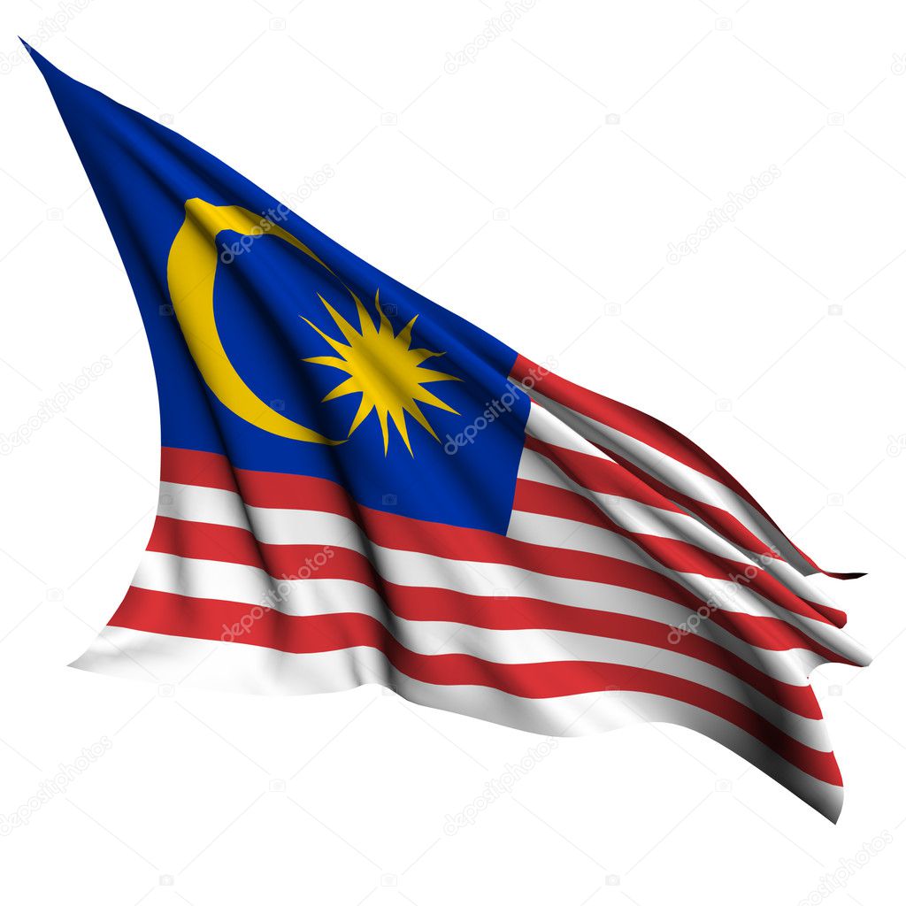 Malaysia flag render illustration — Stock Photo © dicogm #10799503