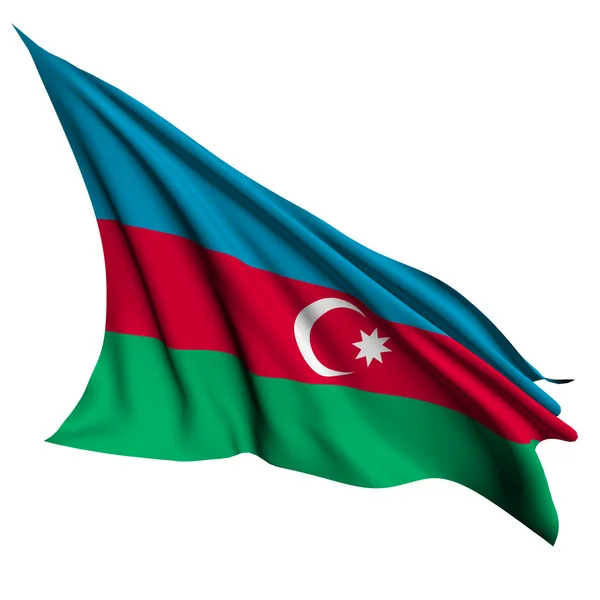 Azerbaijan flag render illustration — Stock Photo, Image