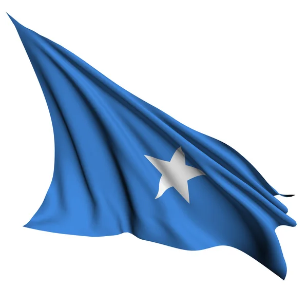 Прапор Сомалі рендерінгу ілюстрація — стокове фото