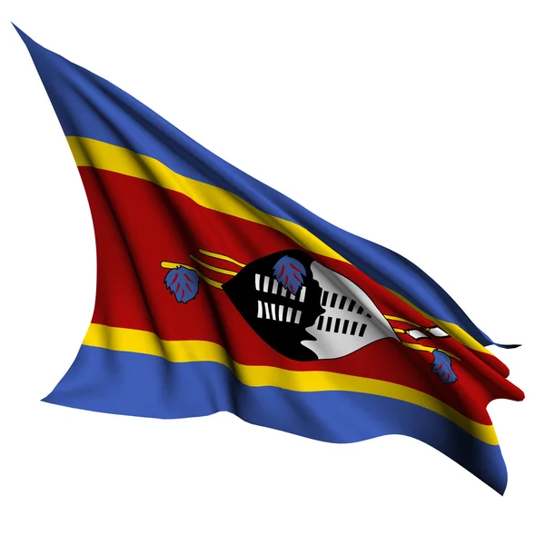 Vlag van Swaziland renderen illustratie — Stockfoto