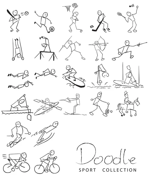 Deporte Doodle — Archivo Imágenes Vectoriales