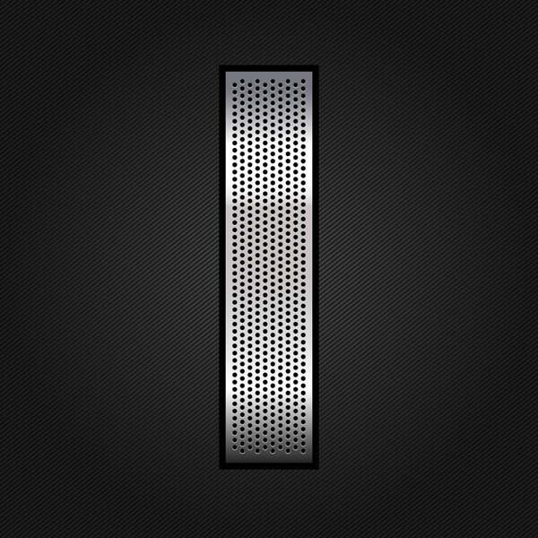 Letter metal chrome ribbon - I