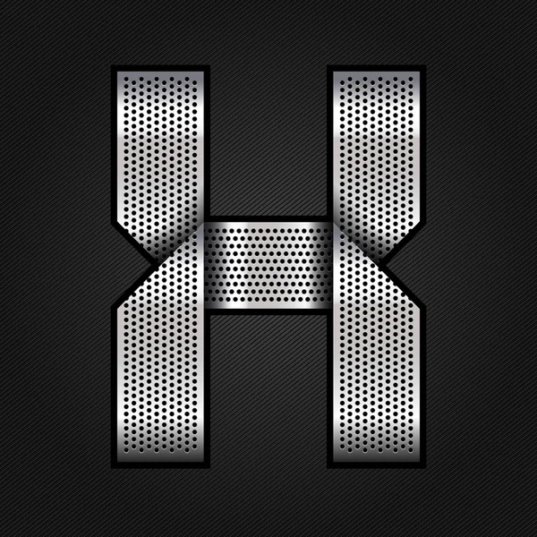 字母金属铬色带-x — 图库矢量图片
