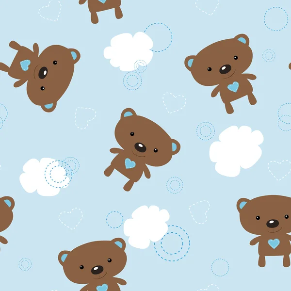 Bären und Wolken Stockillustration