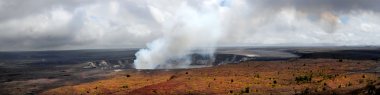 Kilauea Volcano Panorama clipart