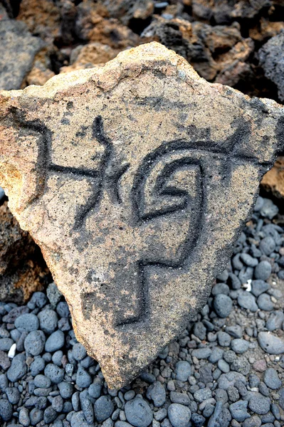 stock image Hawaiian Petroglyphs