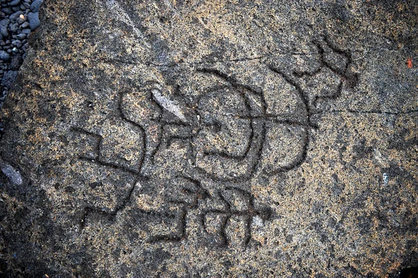 stock image Hawaiian Petroglyphs