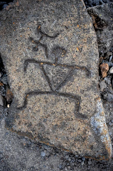 stock image Hawaiian Petroglyphs