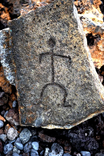 Hawaiian Petroglyphs — Stock Photo, Image