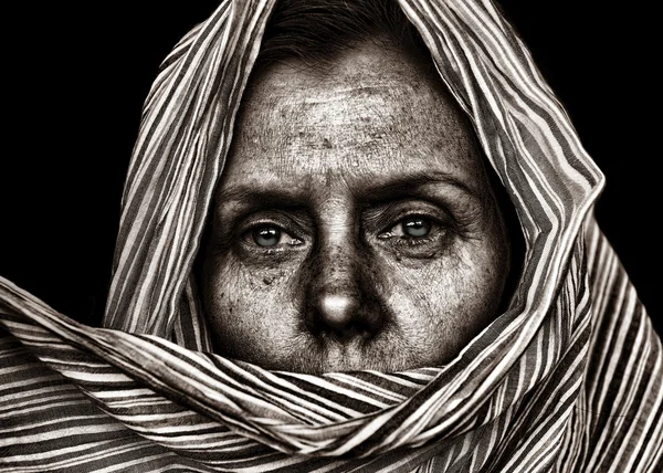 Žena pouště — Stock fotografie