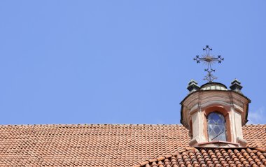 Christian church rooftop clipart