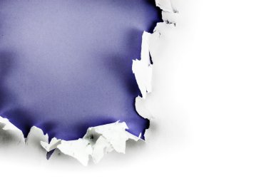 Purple paper hole. clipart