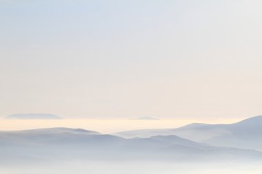 blue ridge dağlarının doğal görünümü