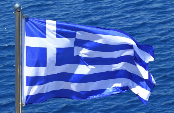 ギリシャ国旗 — ストック写真