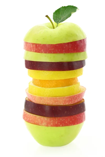 Az egészséges táplálkozás gyümölcs szelet — Stock Fotó