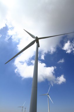 Wind turbine generator clipart