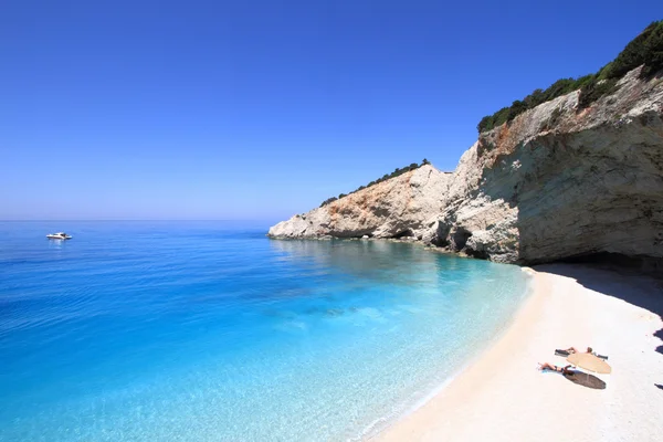 Playa de Porto katsiki en lefkada, Grecia — Foto de Stock