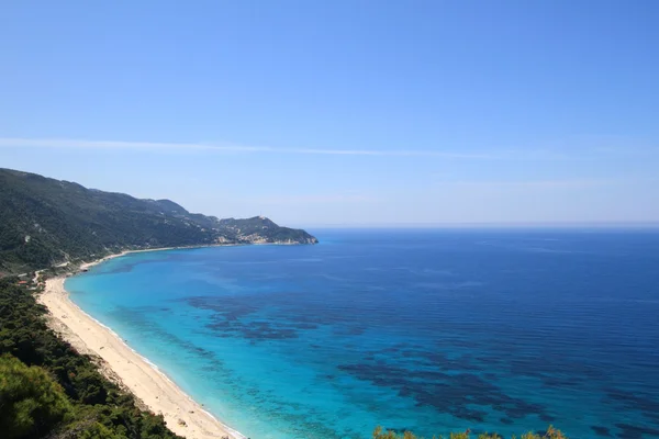 Hermosa playa en lefkada, Grecia —  Fotos de Stock