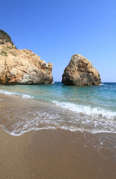 Beautiful beach in Greece at summer — Stock Photo, Image