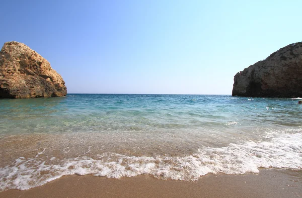 Bella spiaggia in Grecia in estate — Foto Stock