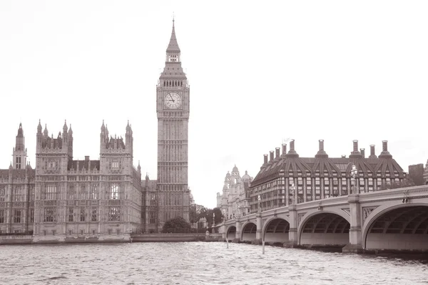 Big Ben'e ve Parlamento, Londra evleri — Stok fotoğraf