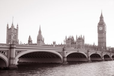 Westminster bridge ve big ben, london