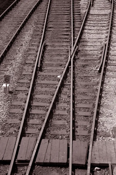 Eisenbahnknotenpunkt — Stockfoto