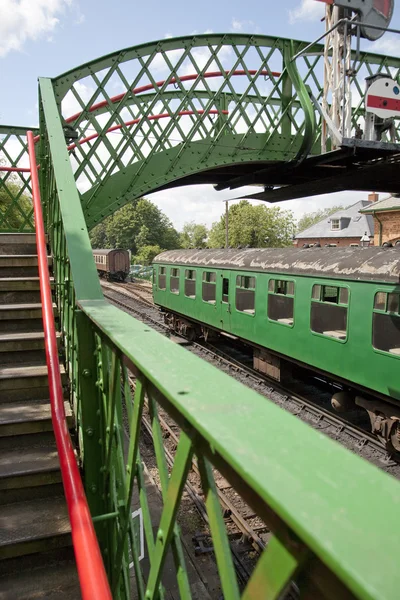 Zielony pociąg — Zdjęcie stockowe