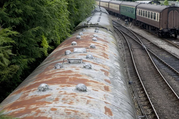 Крыша железнодорожного вагона — стоковое фото