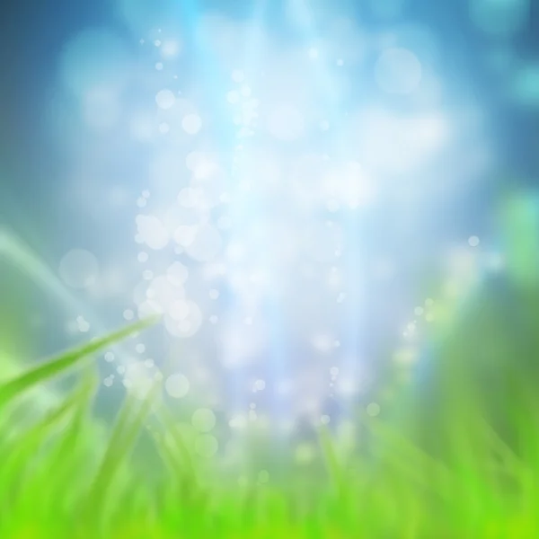 Frühling oder Sommer abstrakte Natur Hintergrund mit Gras im Ich — Stockfoto