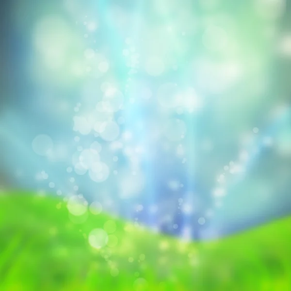 Frühling oder Sommer abstrakte Natur Hintergrund mit Gras im Ich — Stockfoto