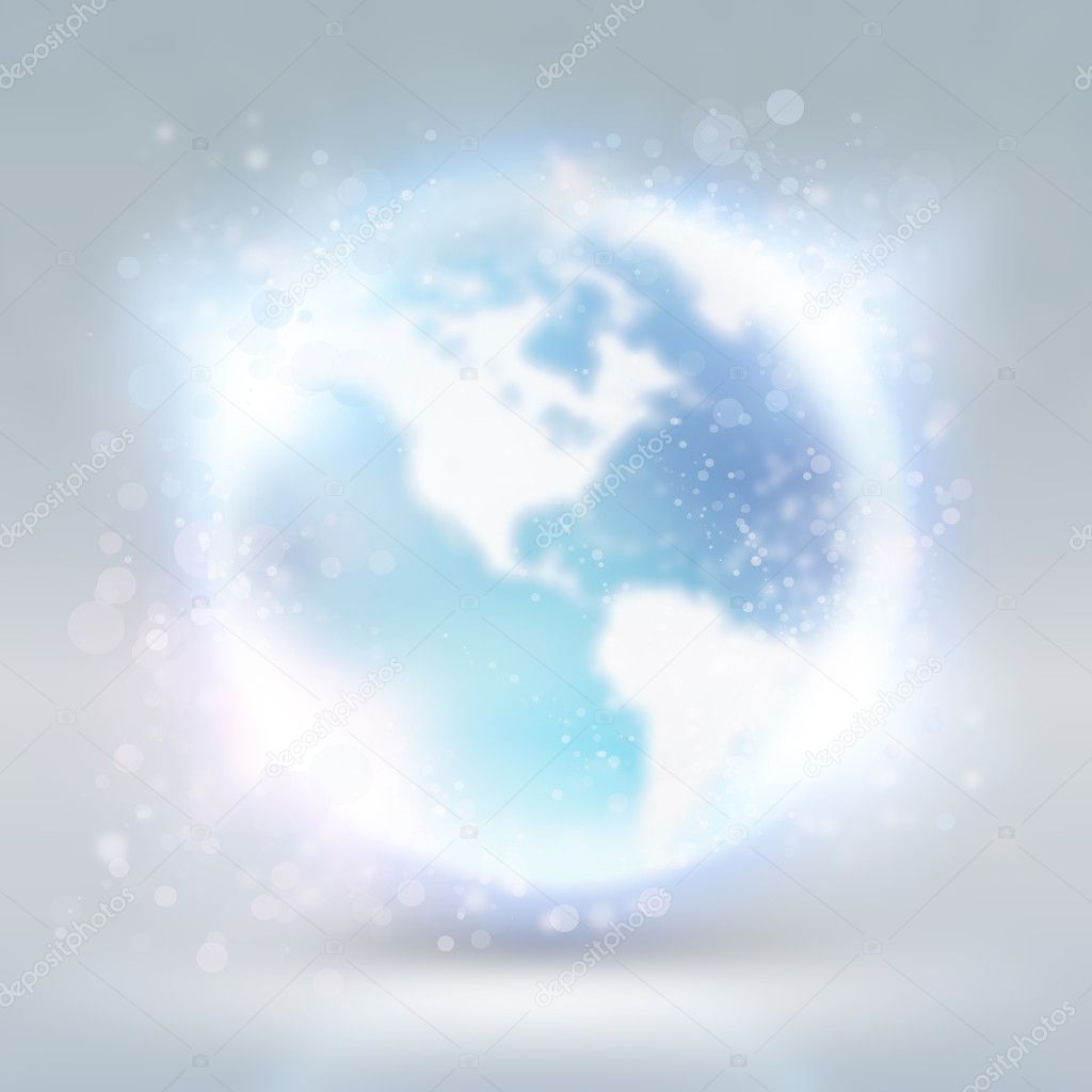 Abstract background with earth globe. Internet technology concept
