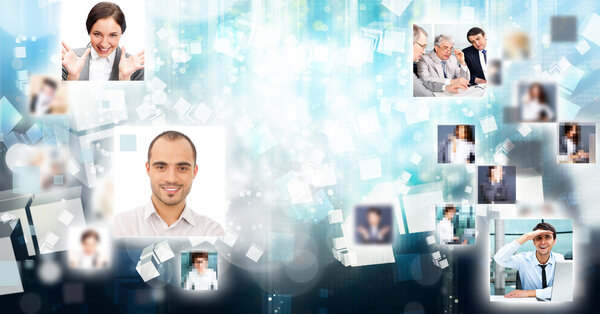 Собрание различных портретов в одном сообществе
