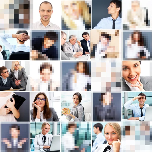Collection of different portraits — Stock Photo, Image